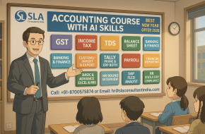 Accounting Training Institute in Delhi, “Online Live Accounting Training Course” in Ranchi by CA Faculty, with Google Certification Support, Best New Year Offer 2026, by SLA Consultants India,