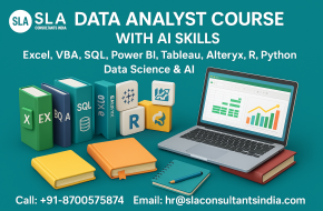 Advanced Data Analyst Training in Delhi – Learn Excel, SQL, Power BI, Tableau, R, Alteryx & AI ChatGPT Tools