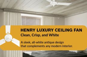 Henry Luxury Ceiling Fan: Elegant Design and Superior Performance for Modern Interiors