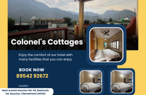 Book your stay at Colonel’s Cottage