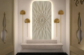 Om Stone Wall Panel For Puja Room | EarthStona