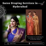 Saree Draping Services in Hyderabad | 7032111525 | Cocoon Salon