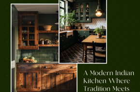 Timeless Indian Kitchen with a Contemporary Twist