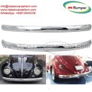 VW Beetle blade style (1955-1972) bumpers by stainless steel new