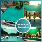 TRINQET 5x6mt Large Garden Sails | Sun Shade Net for Car Parking